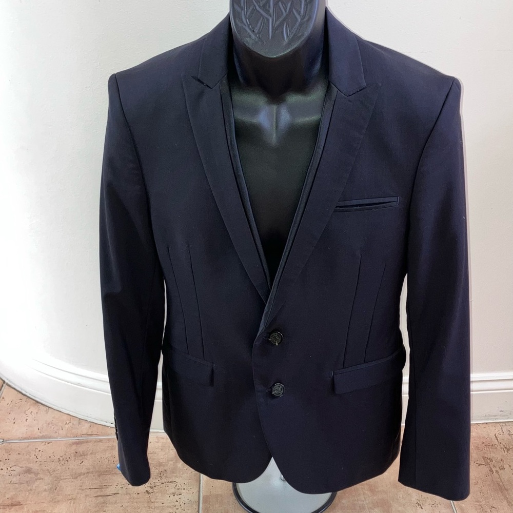 Zara Elegant Navy Men's Suit. Black Tag by Zara Man